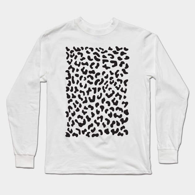 Fierce black and white, cats allover, wildcat, BoomBoomInk Long Sleeve T-Shirt by BoomBoomInk